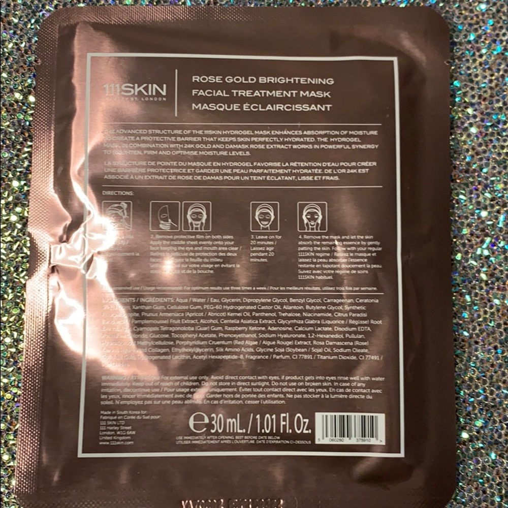 3 mask pack 111SKIN rose gold facial masks - Picture 4 of 4